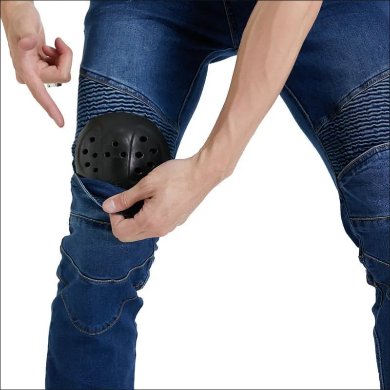 Motorcycle Rider Shatterproof Jeans for Off-road Adventures