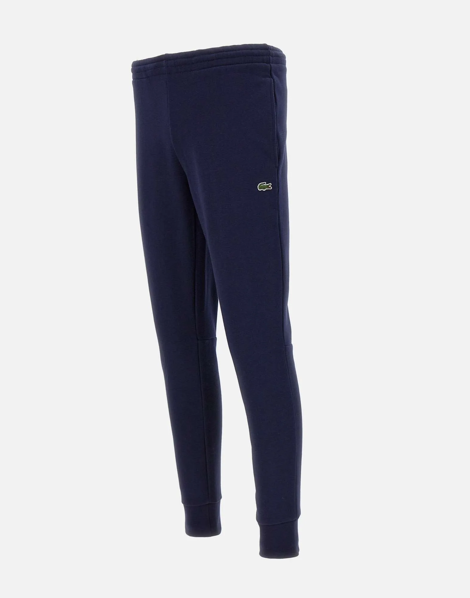 Navy Cotton Jogger with Logo Patch