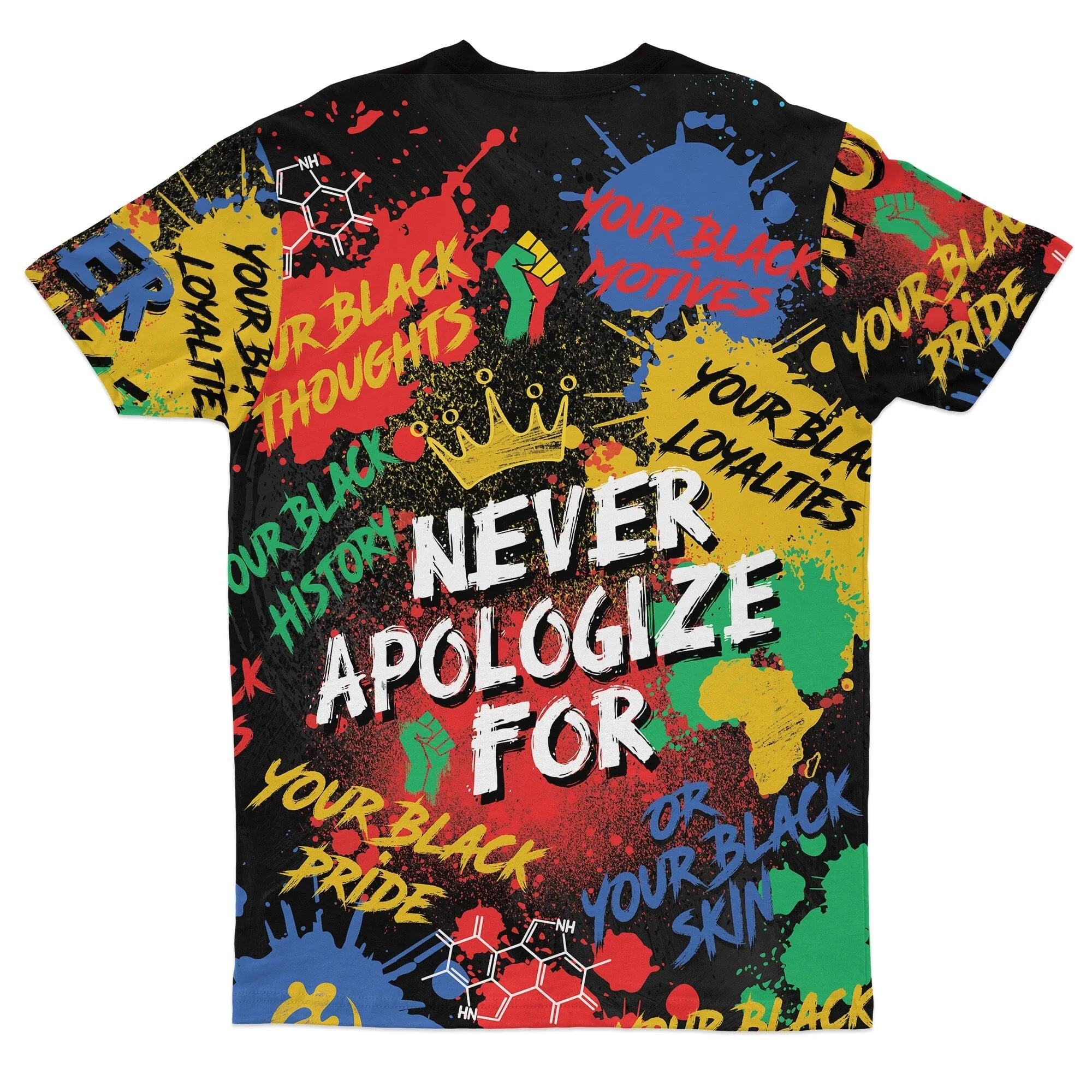 Never Apologize For Being Black T-shirt and Shorts Set