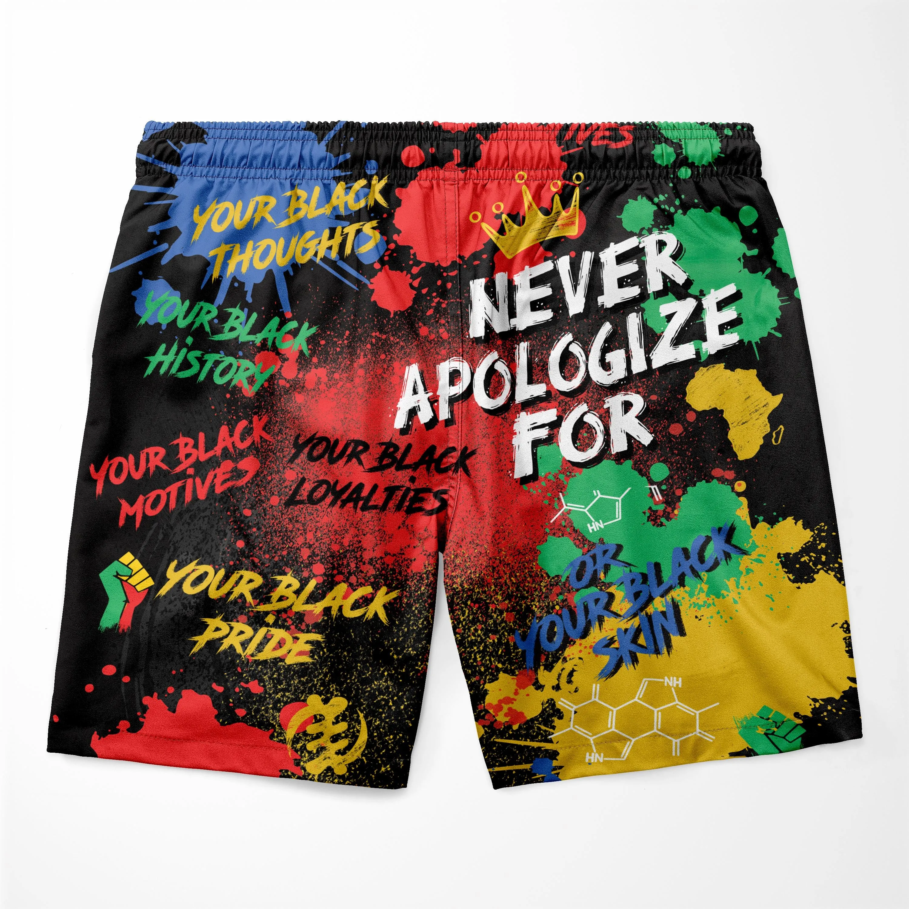 Never Apologize For Being Black T-shirt and Shorts Set