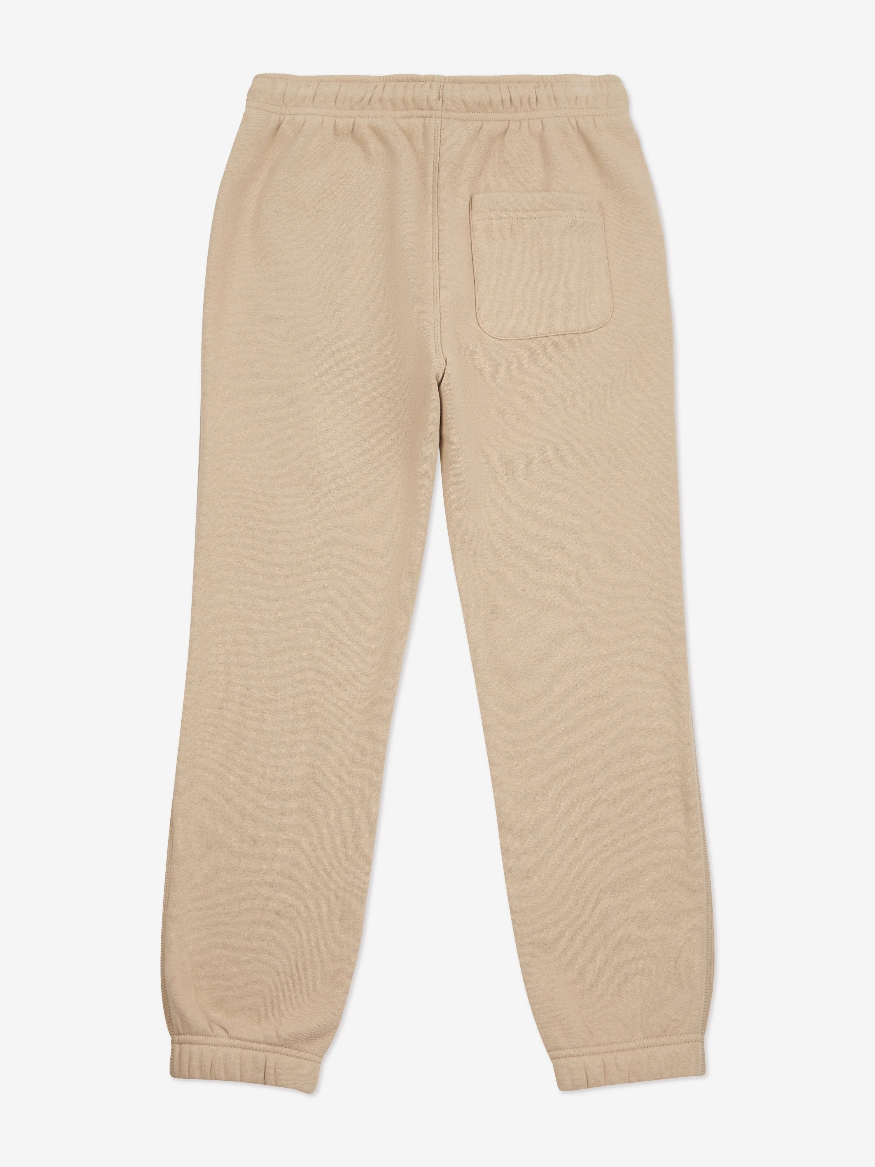 New Balance Boys Brush Back Small Logo Joggers in Beige