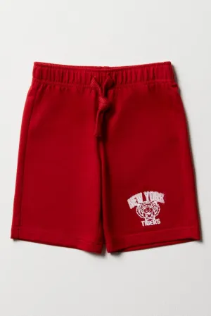 New York Palm Shorts Red