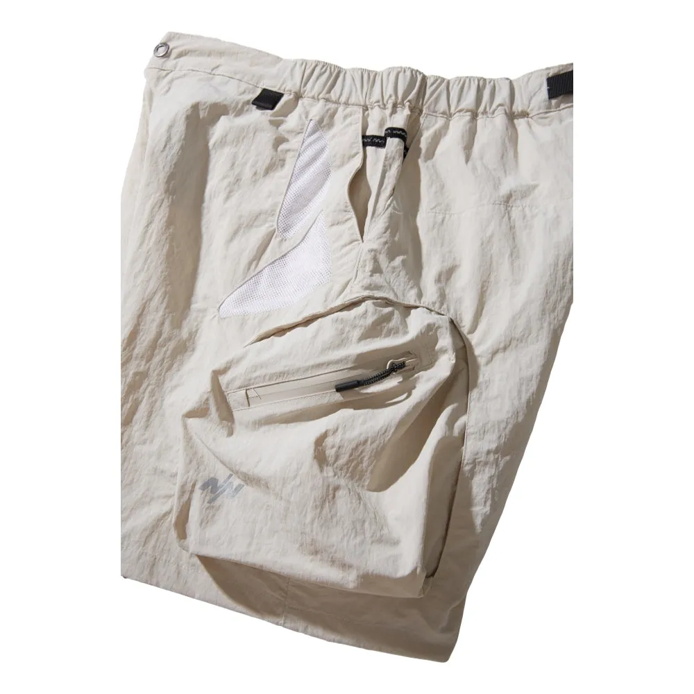 NINE POINT NINE MESH BREATHE MULTI POCKET SHORTS-OLIVE