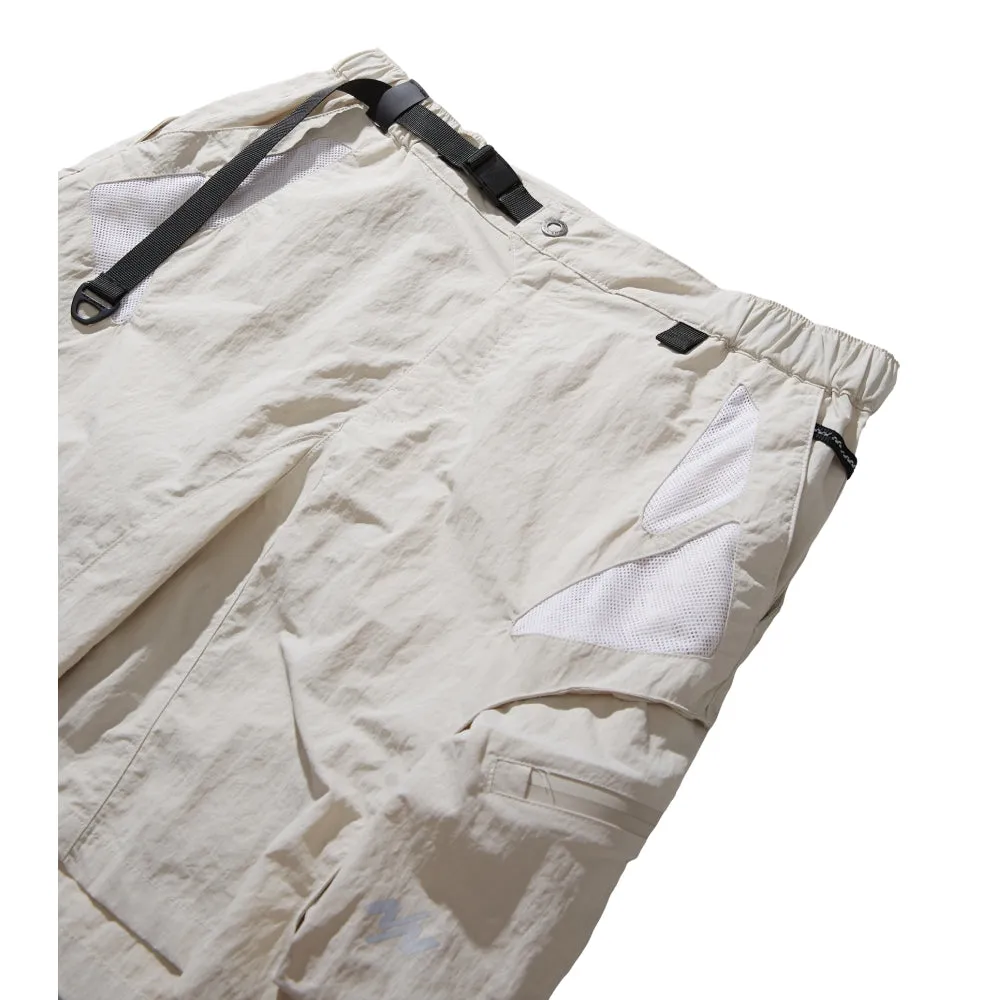 NINE POINT NINE MESH BREATHE MULTI POCKET SHORTS-OLIVE