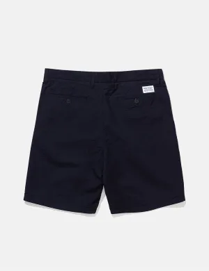 Norse Projects Aros Seersucker Shorts - Dark Navy Blue