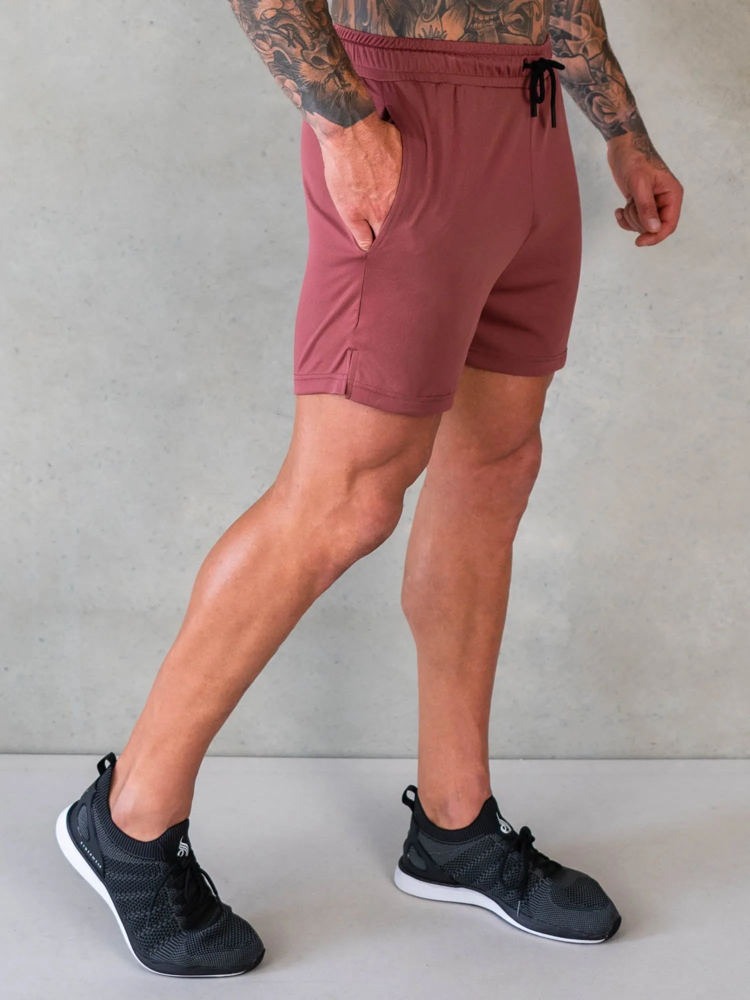 Octane Mesh Shorts - Red Oxide