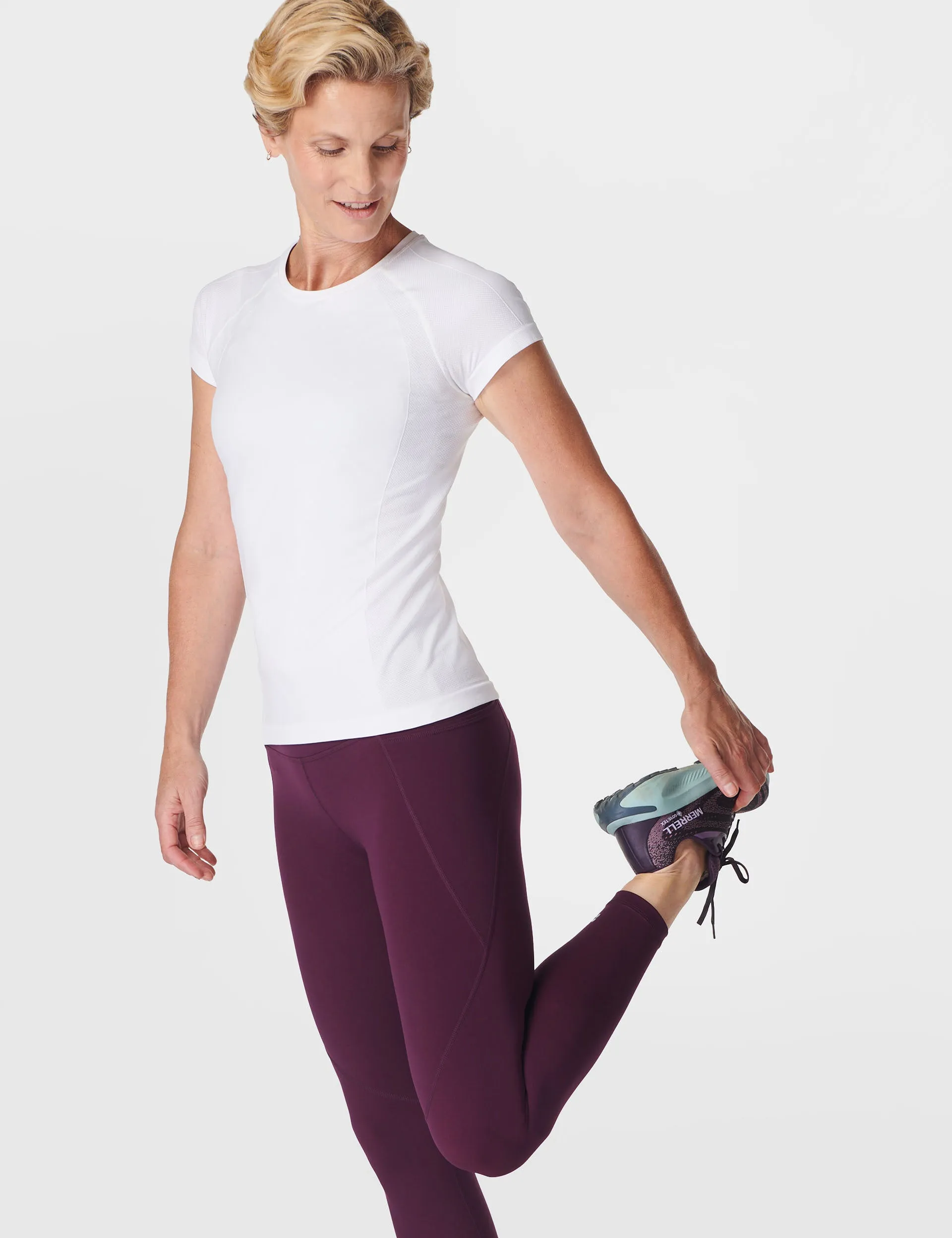 Power 7/8 Gym Leggings - Midnight Cherry Purple