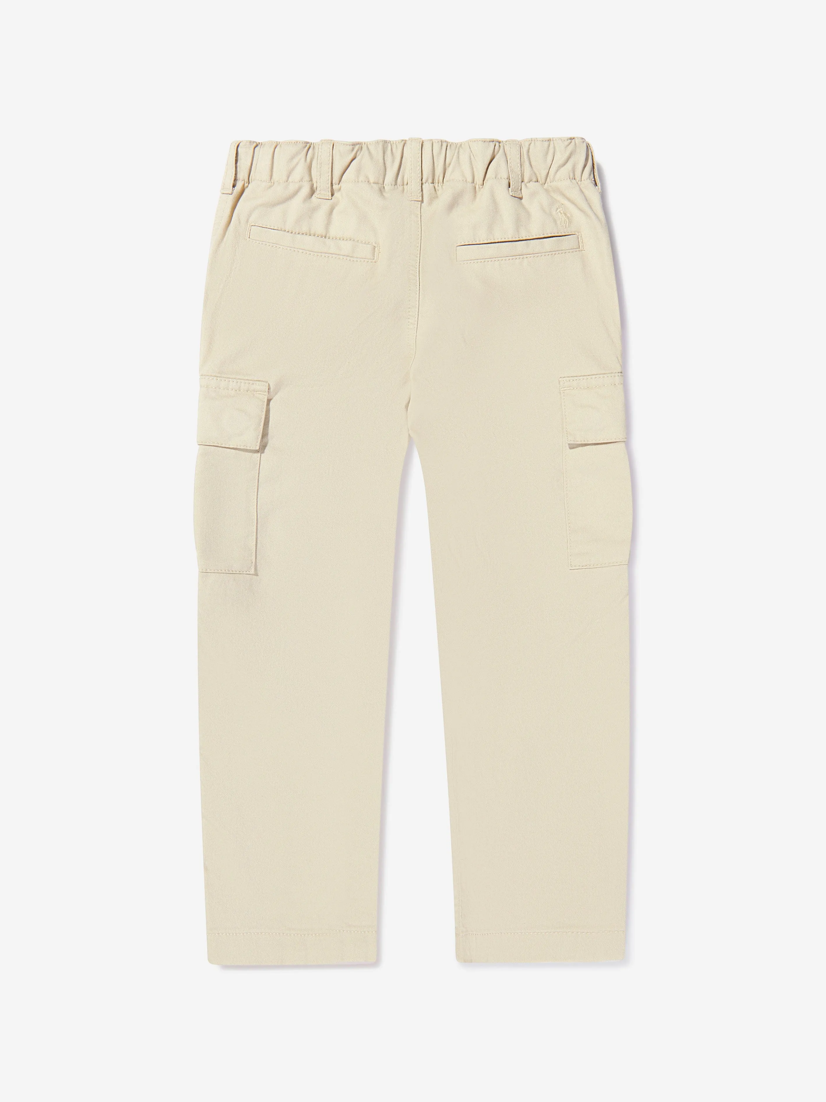 Ralph Lauren Boys Slim Fit Cargo Trousers in Beige