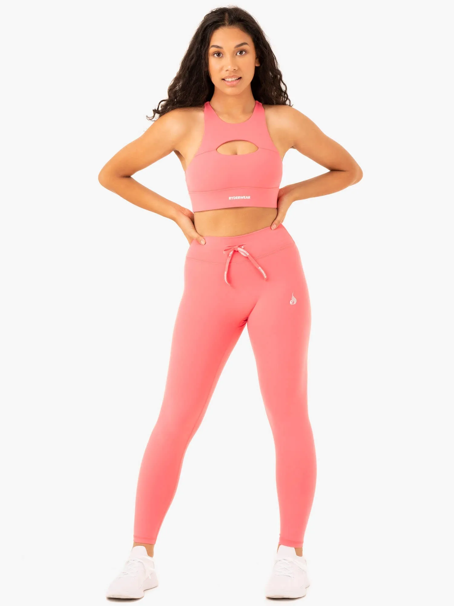 Replay High Waisted Leggings - Coral