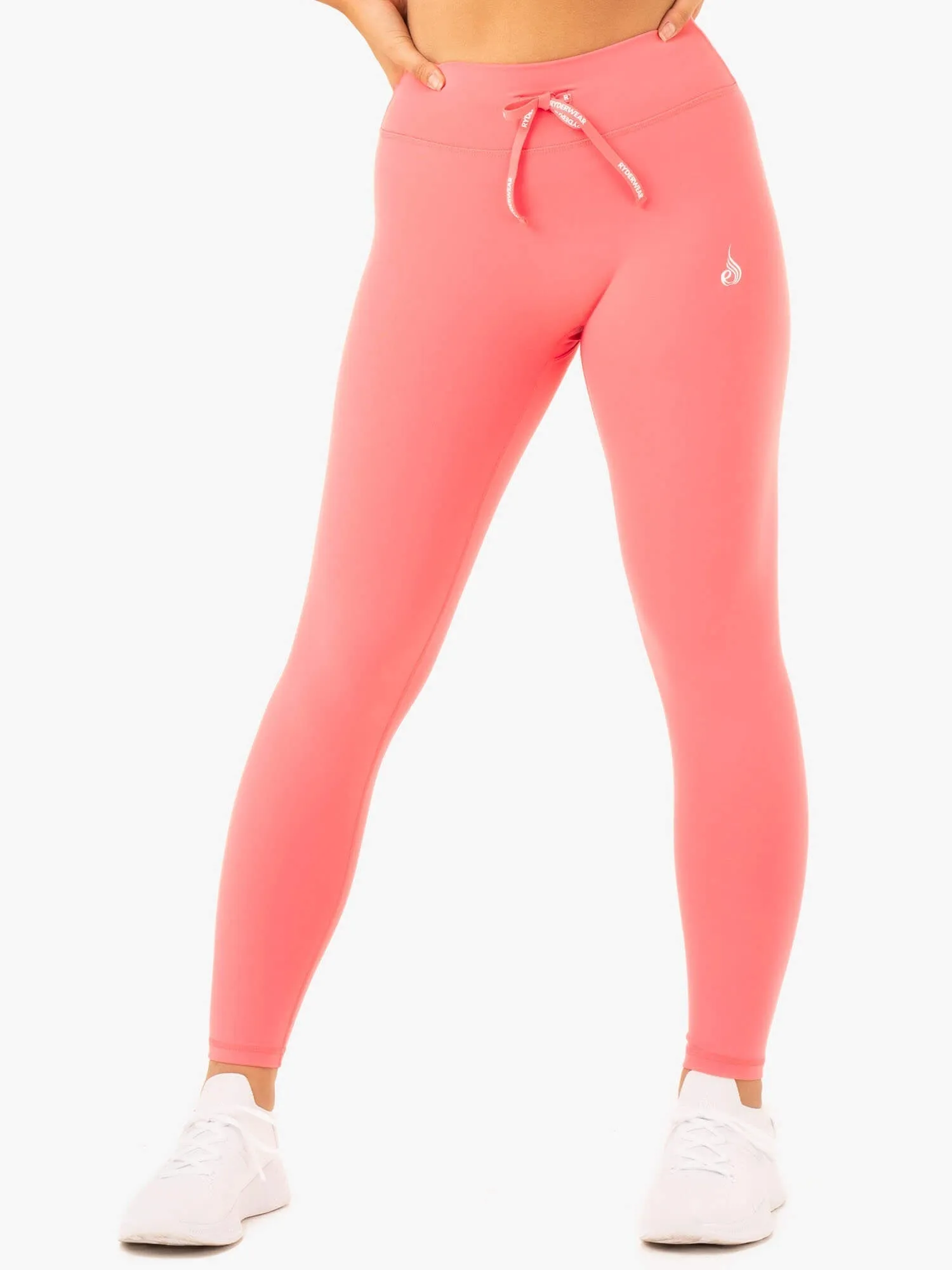 Replay High Waisted Leggings - Coral