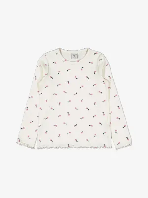 Ribbed Floral Kids Top