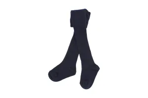 Ribbed Pair of Tights - Navy