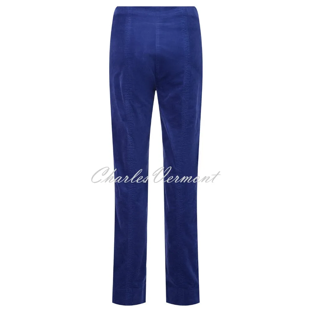 Robell Marie Full Length Trouser 51414-54362-62 (Royal Blue Velvet)