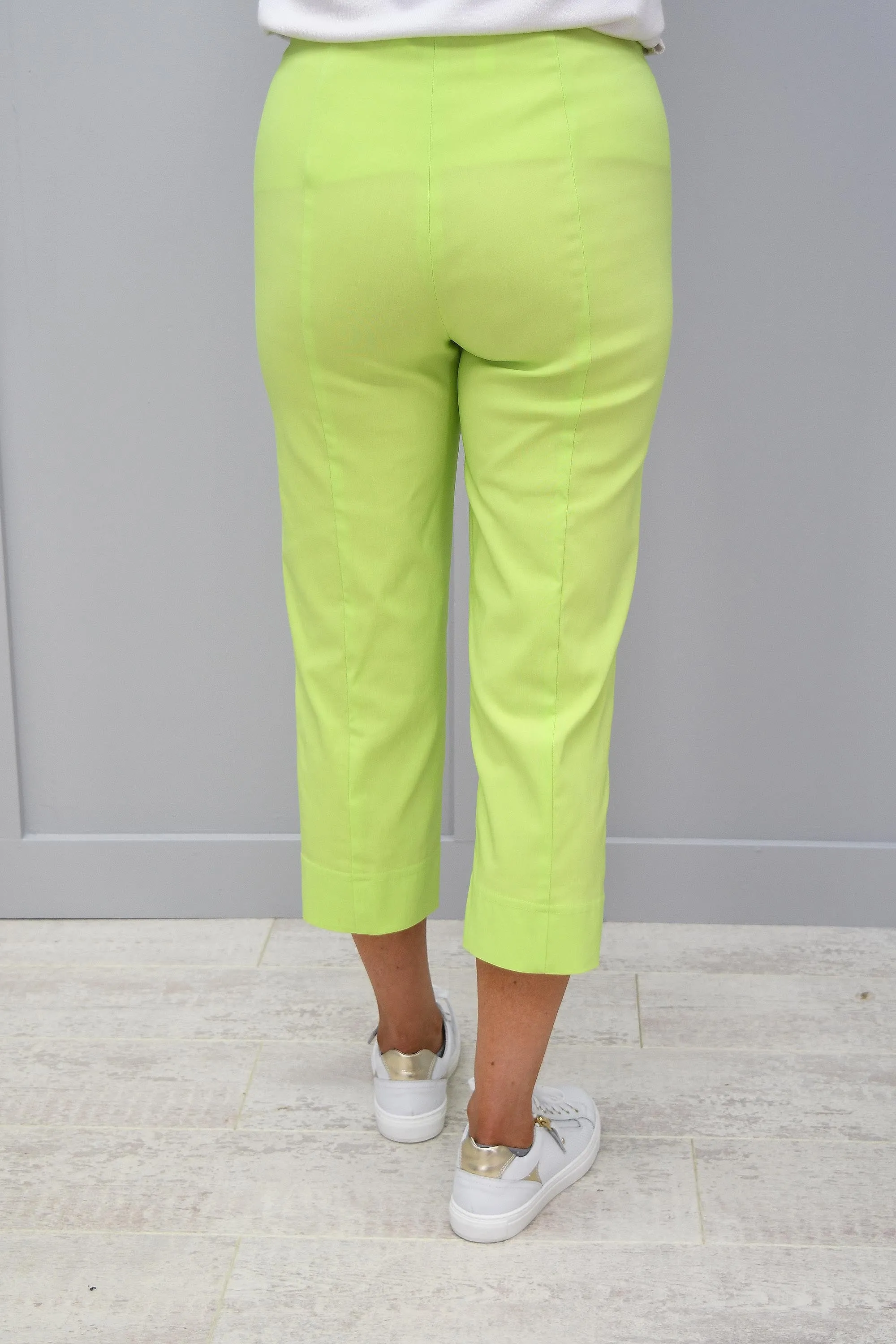 Robell Marie Lime Green Cropped Trousers - 51576 5499 810/825