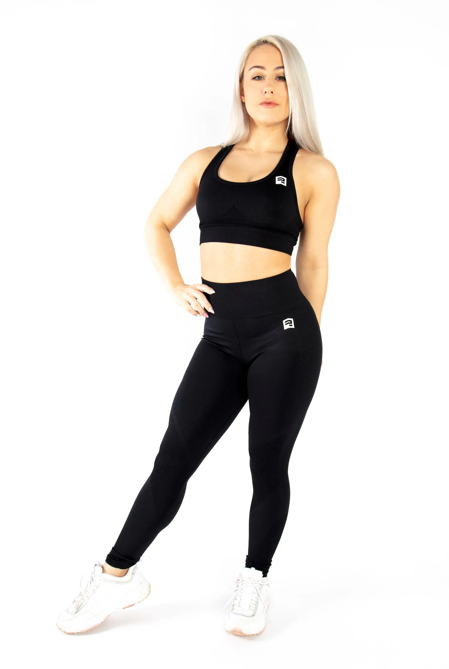 SEAMLESS '3D FIT' SCULPT LEGGINGS - BLACK