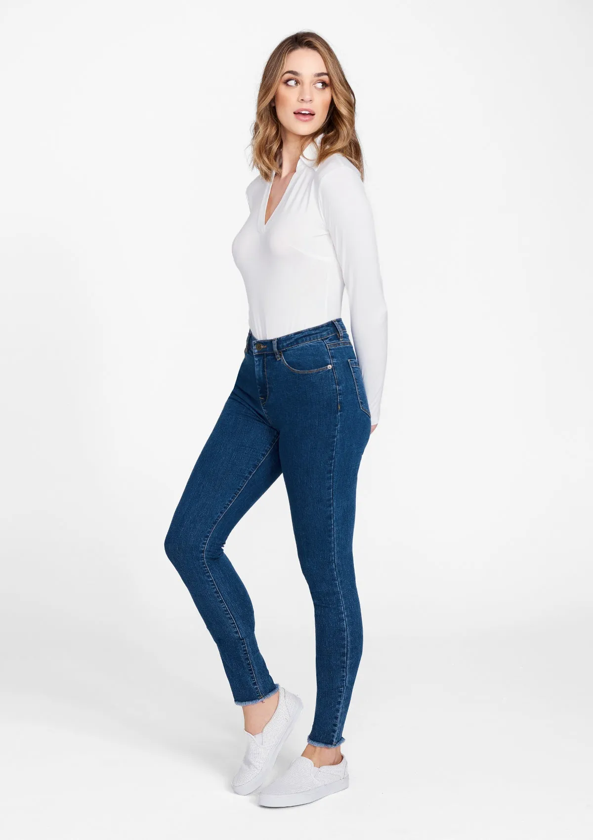 Tall Super Skinny Raw Edge Jeans