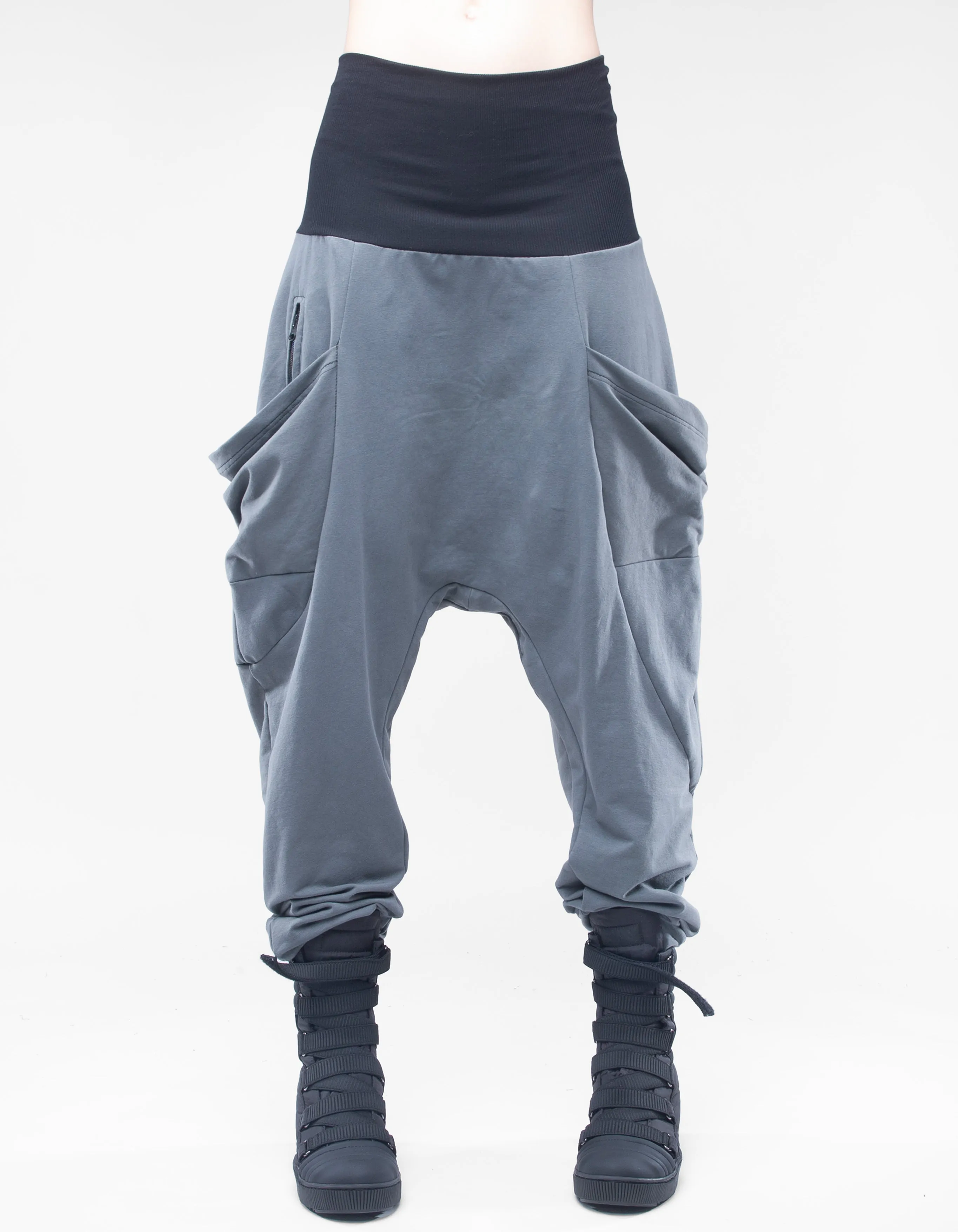 TROUSERS BAGGY GREY W