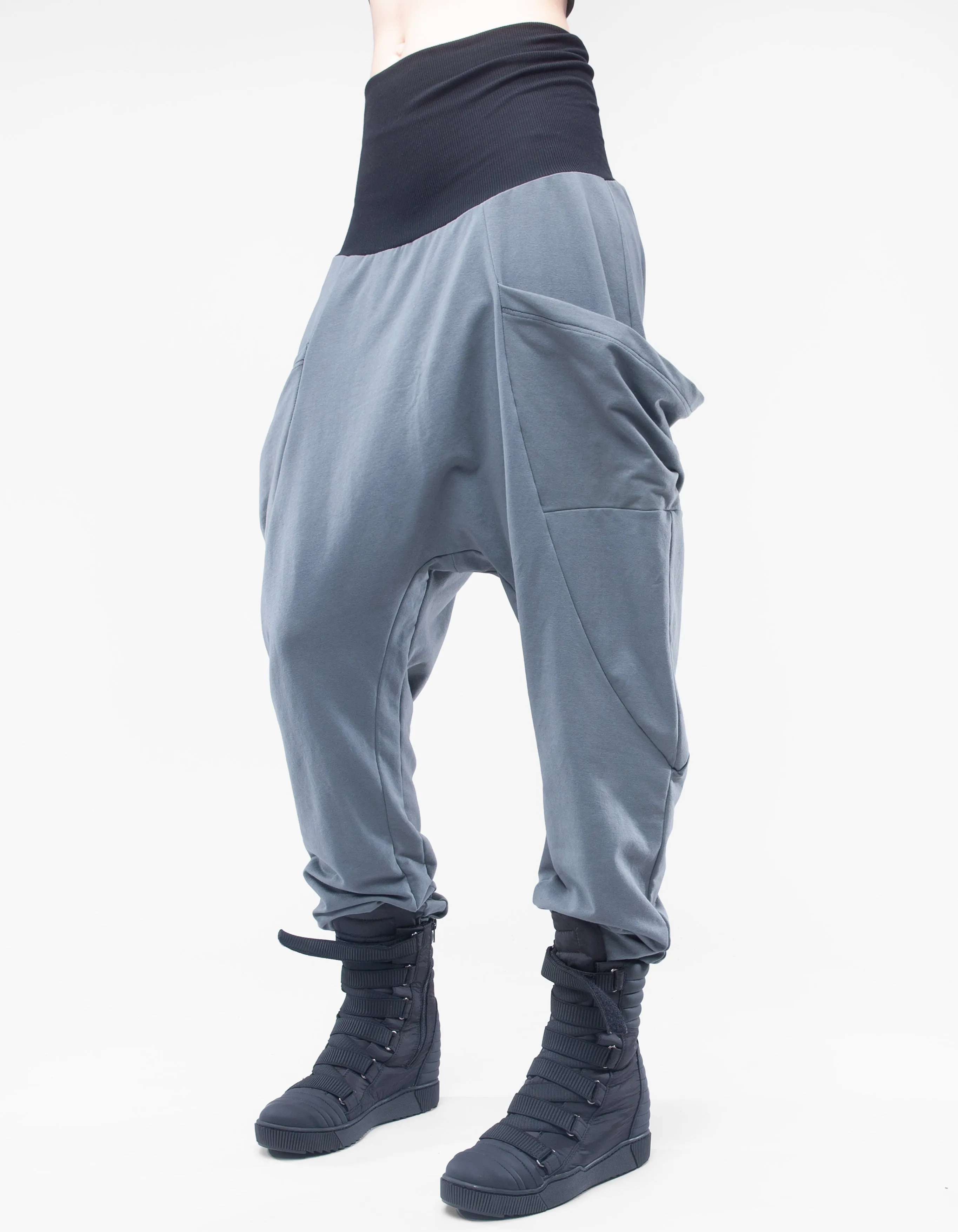 TROUSERS BAGGY GREY W