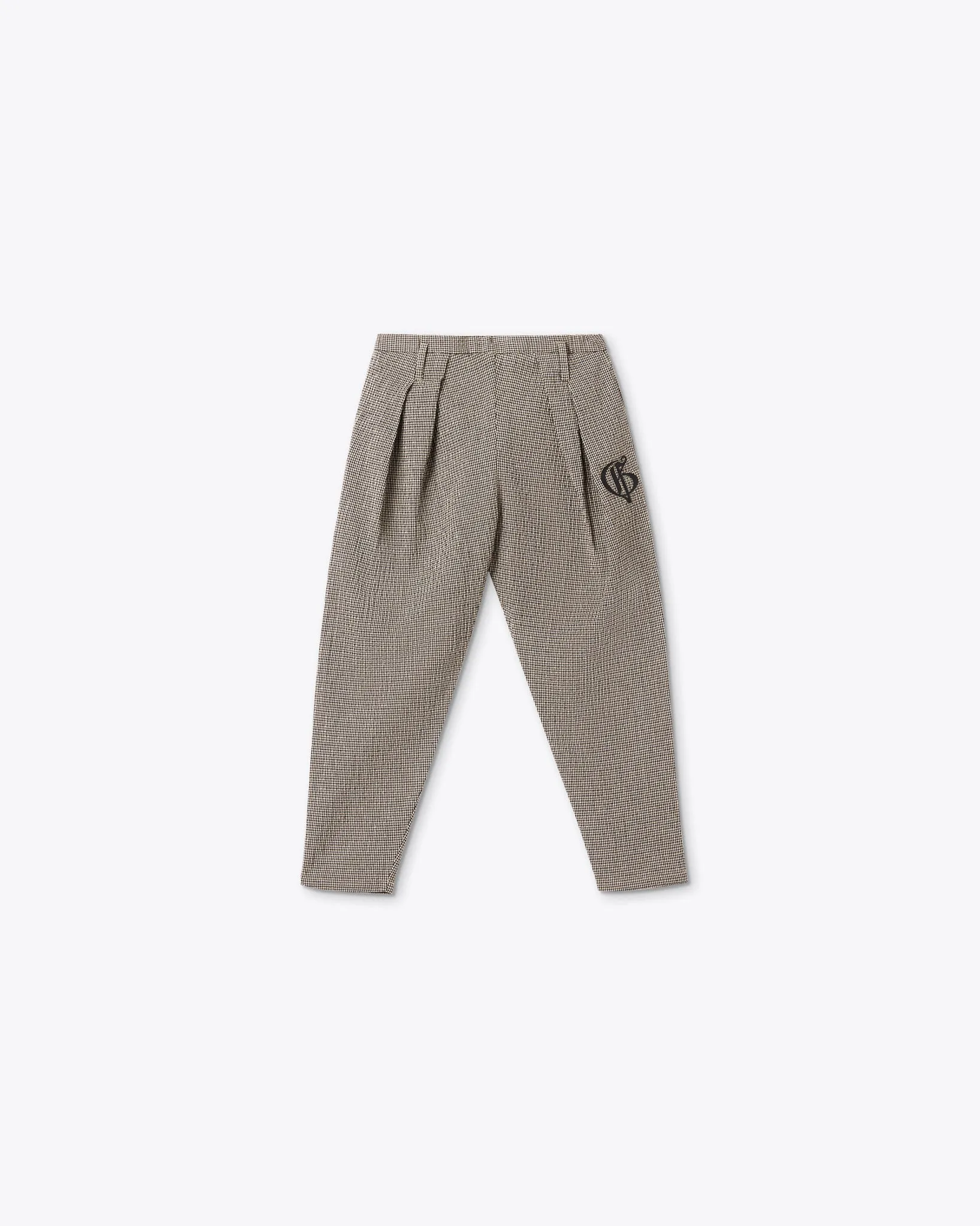 TWEED CARROT-FIT PANTS