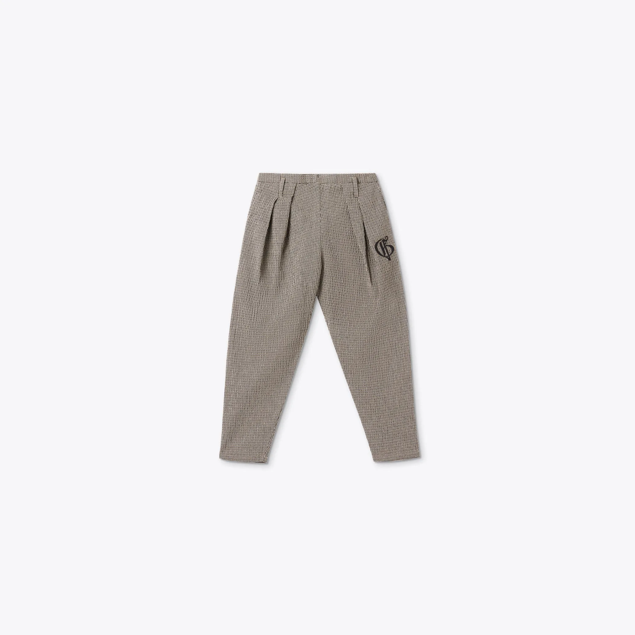 TWEED CARROT-FIT PANTS