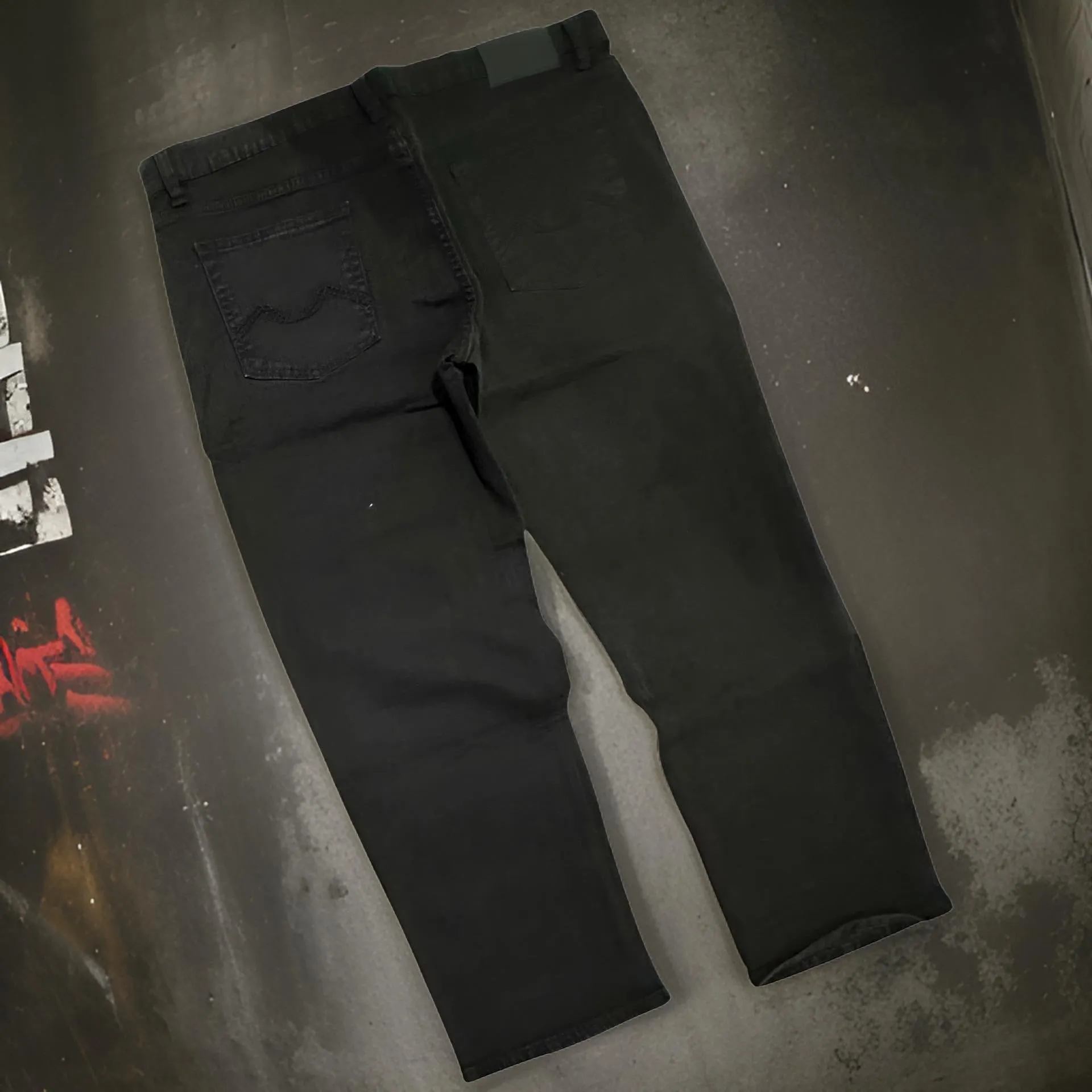 *URBAN STAR* DENIM JEANS  (BLACK) (WAIST 42” X 31” INSEAM)