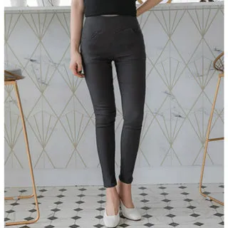 Weekend X Ob Design Women Casual Slim Fit Elastic Waist Long Straight Pants Trousers Plus Size