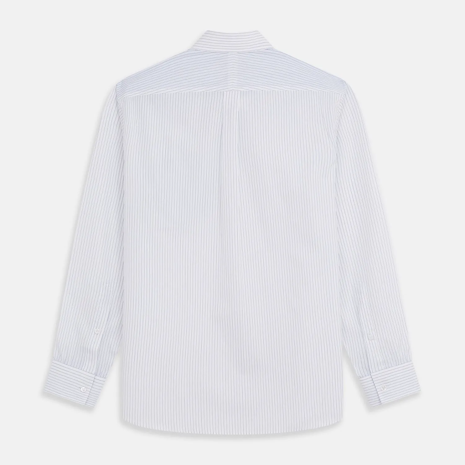 White and Blue Stripe Cotton RE-PURPOSE Weekend Fit Finch Shirt