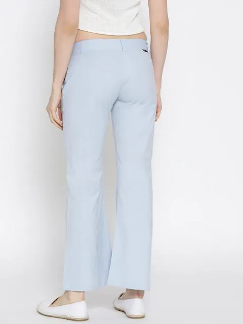 Women Solid Flared Trousers