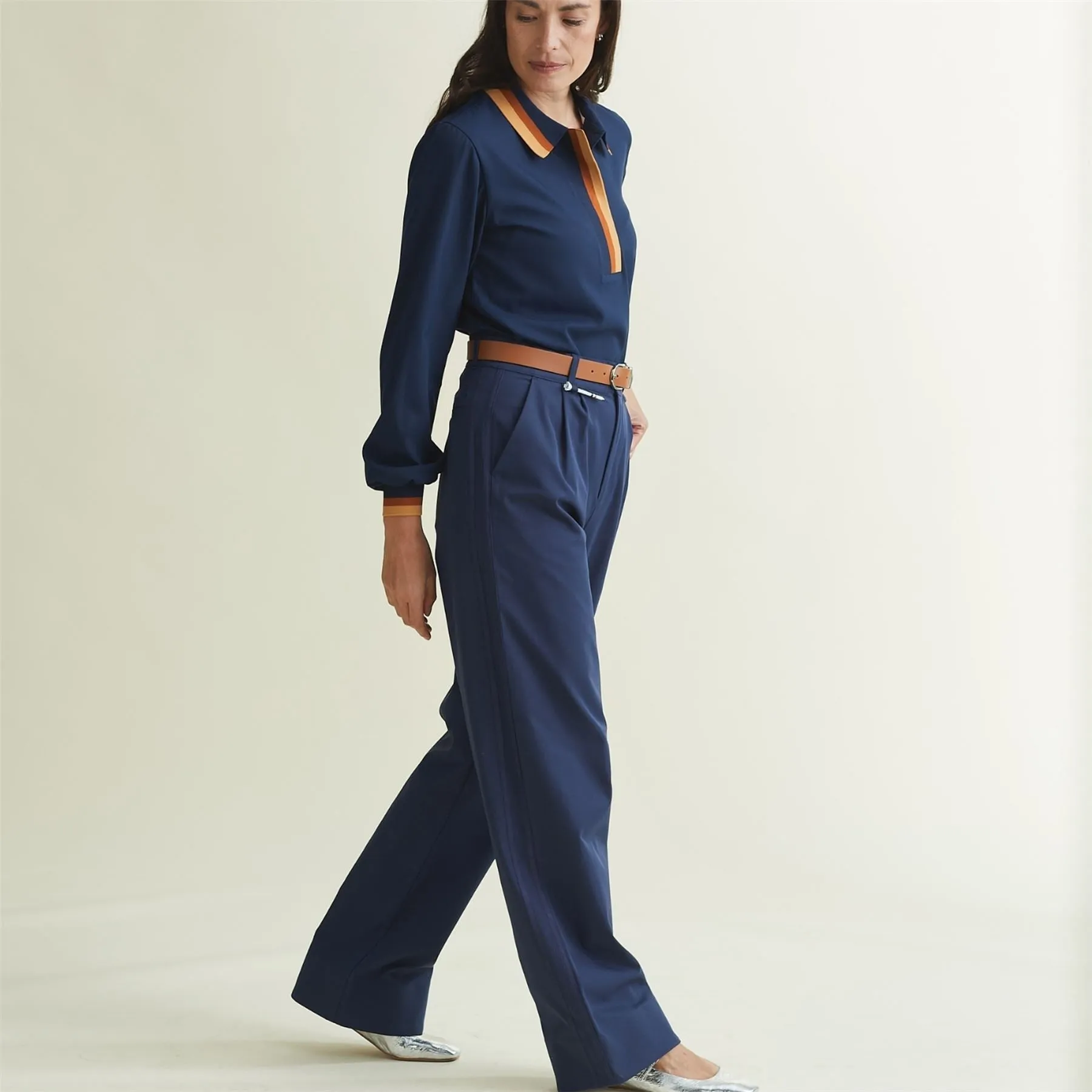 Womens Asti Trousers Dress Blues - AW24